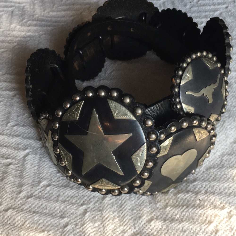 Black cowboy decor cinchona belt